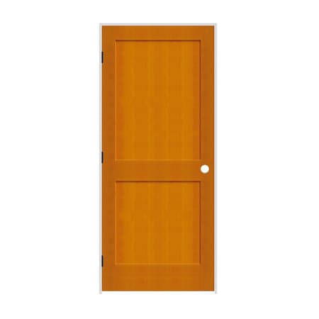 Trimlite 30" x 80" x 1-3/8" Fir 2-Panel Interior Shaker 6-9/16" RH Prehung Door with Black Hinges 2668fir8402RH1D6916
